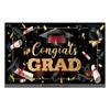 Temporada de Graduación Decoración Tela de Poliéster Cartel Birrete de Doctorado Banner de Graduación Reunión de Clase Escolar Personalizado Exclusivo de Temporada de Graduación