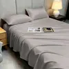 Sábana de Hielo de Seda Fresca Pieza Única Verano Ropa de Cama Sedosa Adecuada para Dormir Desnudo Dormitorio de Estudiantes Colchoneta Individual Funda de Almohada Juego de Tres Piezas