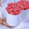 Balde Abraço de Flores Eternas Presente Dia das Mães Caixa Quadrada de 4 Peças Rosas Eternas Mais Vendido Corrimão de Escada Decoração de Casamento