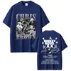 Camiseta Rapper Chris Brown Breezy Bowl Xx Tour 2025, Moda Hip-Hop Masculina e Feminina