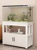 Aquário com Gabinete Integrado, Sem Necessidade de Trocar a Água, Gabinete Inferior, Suporte para Aquário, Base de Metal, Aquário com Plantas, Rack para Aquário, Aquário