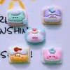 Oso cerdito comiendo y jugando, galletas de colores, aperitivos, horquilla, cordón para el pelo, funda para teléfono móvil, hebilla de zapato DIY, accesorios de resina