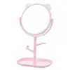 Espelho de Maquiagem de Orelha de Gato HD de Mesa Giratório Espelho de Maquiagem para Mesa de Maquiagem de Meninas Espelho de Beleza Criativo Simples Princesa