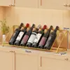 Estante para vinos, exhibidor inclinado para botellas de vino, soporte para botellas de vino, estante inclinado para vinos, nuevo modelo 2026, pieza decorativa de lujo ligero para gabinetes de vino
