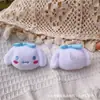 Acessórios de cabeça de gato de pelúcia de desenho animado broche de gatinho com laço acessórios para cocar acessórios para roupas bolsa sapatos meias acessórios para capa de celular