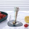 Cuchara de café de acero inoxidable 304 de Amazon transfronteriza, cuchara mezcladora creativa con forma de ala, cuchara para postre helado, cuchara de regalo