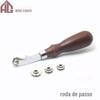 Roda de medição ponto de rastreamento roda de medição roda de posicionamento para perfuração de couro ferramenta de couro alça em arco roda de medição 3/4/5/6mm