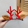 Pasador de asta de reno navideño Accesorios para el cabello navideños Regalos para niños Pin lindo Pasador de alce Regalos de Navidad al por mayor