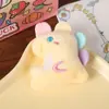 Pendente de Pelúcia de Dinossauro Colorido Criativo Broche de Boneca Dinossauro Cartoon Fofo Acessórios de Joias de Boneca Fofa