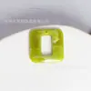 32x 32mm Halo quadrado oco resina acrílico DIY pingente brincos feitos à mão material para mala bolsa acessórios
