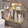 Estante de Almacenamiento de Hierro de Una Sola Capa para Organización de Baño y Lavabo, Exclusivamente para Exportación a Países Extranjeros