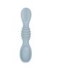 Estoque de Fábrica Colher de Cereal de Arroz de Silicone para Bebê Silicone de Grau Alimentício Colher para Comida de Bebê Colher de Treino Colher de Alimentação Colher