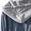 Elegantes Suéteres de Dos Piezas Falsas para Todas las Ocasiones, Costuras, Vestido de Mezclilla, Moda Casual de Otoño para Mujer, Falda de Mezclilla