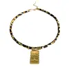 Lele Jewelry Concha de Sol Pájaro Cuerda de Aislamiento de Nylon Collar de Acero Inoxidable No se Desvanece Estilo Bohemio Costero