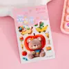 Pegatinas 5D tridimensionales con relieve para niñas, dibujos animados infantiles, autoadhesivas, impermeables, decoración DIY para funda de teléfono, patrones pequeños