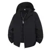 Comércio Exterior Transfronteiriço Cor Sólida Jaqueta Masculina Primavera e Outono Casaco Corta-vento Manga Longa Zíper Cardigan Com Capuz Versátil Casual