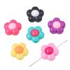 Cuentas de girasol acrílicas de 16 mm a juego, hechas a mano, para el cabello, tocado, pulsera, accesorios de joyería, cuentas sueltas