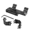Braçadeira de tubo de peça única de 25,4 mm braçadeira de tubo aiming braçadeira de tubo slot de cartão de 11 mm/21 mm mira espelho braçadeira de tubo de peça única suporte de extensão traseira braçadeira de tubo