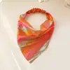 Miaode 2026 Nuevo Pañuelo Triangular con Degradado Láser Arcoíris Accesorio Elástico para el Cabello para Mujeres con Alta Elasticidad y Diseño Elástico Diadema