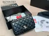Bolsa de mão de alta qualidade, nova, estilo acordeão OC 24k, pequena bolsa feminina acolchoada com corrente para ombro e transversal, estilo Chanel