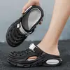 2026 Nuevo Modelo Zuecos para Hombre con Aumento de Altura, Sensación Súper Suave, Sandalias de Punta Cerrada de Eva de Doble Uso, Talla Grande 48 Zapatos de Playa