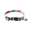 Aminger Nuevos Suministros para Mascotas Collar para Gato de Cuadros Diamantados a Juego de Color Algodón Poliéster Lazo Moda Clásica Estilo Británico