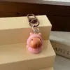Llavero de Tarjeta 3D Capibara Diario Animal de Dibujos Animados Colgante de Pareja Mochila de Estudiante Adorno Colgante Simple Regalo