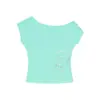 Camiseta de manga corta para mujer estilo Y2K, moda coreana del milenio, diseño único de verano-otoño, cuello redondo, ceñida a la cintura, sexy, versátil
