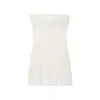 Estilo Francés Dulce Sexy Cuello Hombro Encaje Jacquard Bolso Cadera Dividido Tubo Vestido Ajustado Falda Chica Caliente