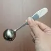 Colher Medidora de Aço Inoxidável 304 Colher para Pó de Frutas de Loja de Chá com Leite Colher de Leite em Pó Doméstica Colher Medidora de Temperos Ferramenta de Confeitaria Colher Medidora de 5ml