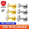 Tachinhas de lábio marquise, brincos, joias para piercing com corpo em liga de titânio G23, tachinhas de cartilagem auricular Jiangtai F136 titânio mais vendidos no exterior