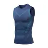 Chaleco Deportivo para Hombre Secado Rápido Transpirable Absorbe la Humedad Absorbe el Sudor Fitness Running Entrenamiento Ajustado Sin Mangas de Seda de Leche