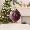 Bolas de Natal Envoltas em Tecido de Comércio Exterior Mais Vendidas para Decoração de Interiores Enfeites de Árvore de Natal DIY Bolas de Natal de Tecido em Estoque