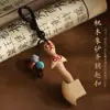 Espada de Madera de Durazno Colgante Pequeño Espada de Madera de Durazno Madera Rayo Tabú Ziwai Espada de Siete Estrellas para Adultos Portátil para Bebé Hecho a Mano Madera de Durazno