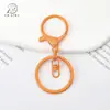 Chaveiro Colorido com Fecho de Lagosta em Liga Metálica Conjunto de Três Peças DIY Pendente para Bolsa Artesanal Acessórios Criativos Cor Macaron Simples