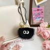 Sombrero de paja de imitación de piel de visón briquetas pequeñas lindo bolso coreano ins de lujo ligero colgante llavero colgante al por mayor