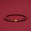 Loja de Fábrica Autêntica Pulseira de Cinábrio Pulseira com Mantra de Seis Caracteres para Homens e Mulheres em Seu Ano Zodiacal, Pode Ser Enviada para a Mãe