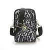 Bolsa Nova Transfronteiriça para Celular, Pequena Bolsa da Moda com Estampa Tendência, Porta-Moedas de Pulso, Bolsa Mini Transversal Simples e Versátil