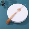 Exquisite Criativo Longo Estilo Flor Boa Lua Redonda Franjas Borlas Estilo Chinês Hanfu Acessórios de Pressão Acessórios de Roupa Charms Atacado