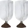 Capa de Proteção Contra Geada para Plantas de Inverno Transfronteiriça Saco de Proteção Contra Geada ao Ar Livre em Tecido Não Tecido Capa de Proteção Contra Geada para Jardinagem Tipo Zíper com Cordão Capa de Proteção Contra Frio