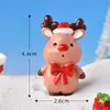 Caja de Regalo de Reno Navideño, Paisaje en Miniatura de Bastón de Caramelo Navideño, Decoración de Planta en Maceta DIY, Adorno de Escena de Nieve, Regalo de Navidad