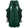 Vestido con tirantes de encaje y calavera para mujer europea y americana de Halloween de Amazon, comercio exterior transfronterizo de 2023