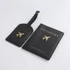 Funda de Cuero para Documentos y Pasaporte de Viaje Portafolio Multifuncional Estuche Protector Bolsa de Almacenamiento Estuche de Cuero Tarjetero