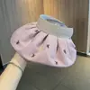Sombrero de Paja de Malla con Parte Superior Abierta para Mujer, Sombrero de Sol de Verano para Exteriores con Protección UV, Sombrero de Sol Plegable de Ala Ancha con Conchas