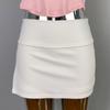 Corea del Sur Dongdaemun Nueva Falda Lápiz Skinny Sexy Cintura Alta Color Sólido
