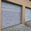 Puerta de persiana de acero inoxidable, puerta rápida enrollable de aleación de aluminio hueco, tienda, comunidad, villa, puerta enrollable eléctrica
