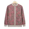 Nuevo Suéter de Punto Chaqueta para Personas de Mediana Edad y Mayores, Ropa de Invierno para Abuela, Top Grueso de Terciopelo, Ropa para Mamá, Ropa para Mamá