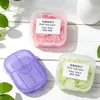 Hojuelas de Jabón Desechables, Caja Mini de Pétalos de Jabón para Viaje, Hojuelas de Jabón de Manos Portátiles, Papel Jabón