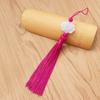 Borla de Loto Blanco de Doble Cara para Linterna de Festival de Medio Otoño Borla para Linterna de Papel Borla Borla Colgante para Linterna de Festival de Medio Otoño Fabricante Venta al por Mayor