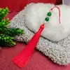 Yixiangfei 10cm borla con borlas y cuentas marcapáginas ropa infantil sombrero colgante manualidades cheongsam adornos para hombros de nube